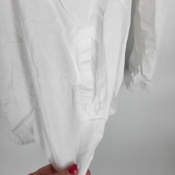 Prototype White Cotton Shirt w/ Roll-tab Sleeve - Picture 4 of 8